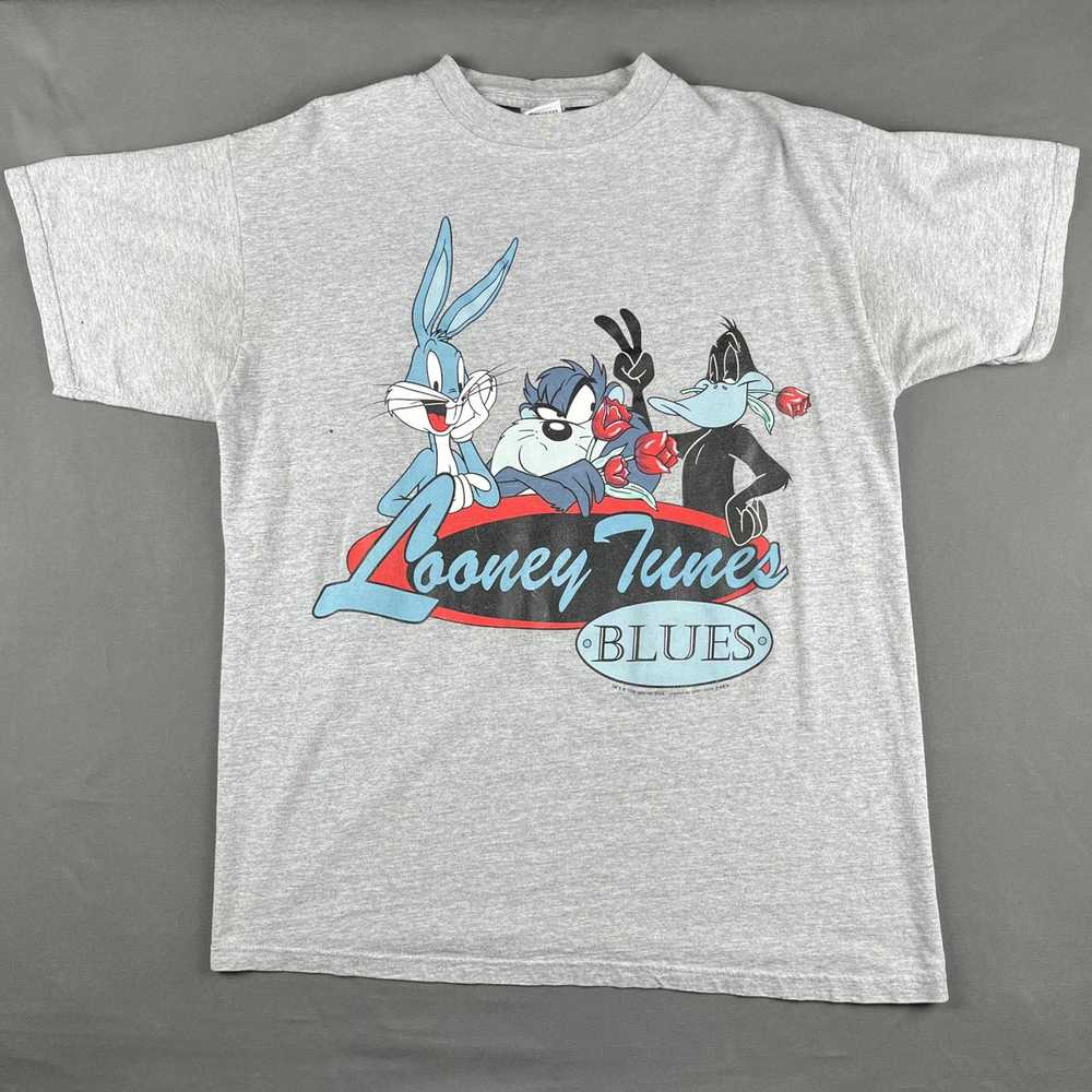 Vintage Vintage 1996 Looney Tunes Blues Shirt - image 2