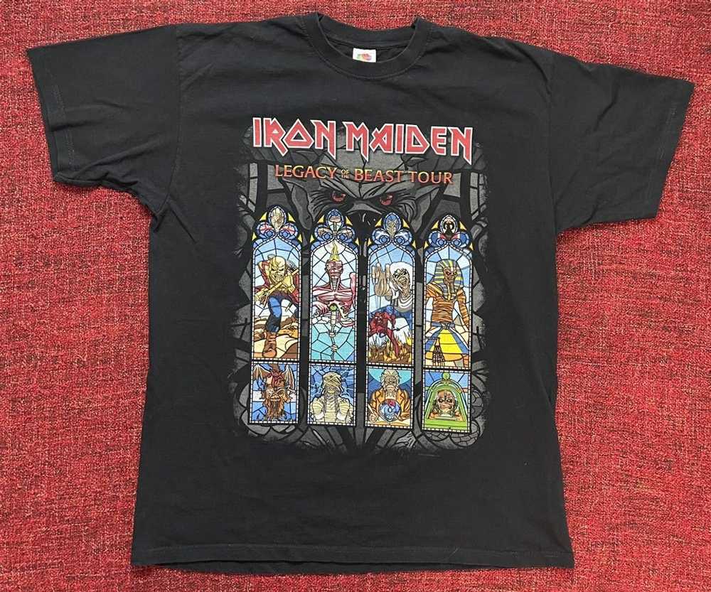 Band Tees × Iron Maiden × Tour Tee Iron Maiden of… - image 1