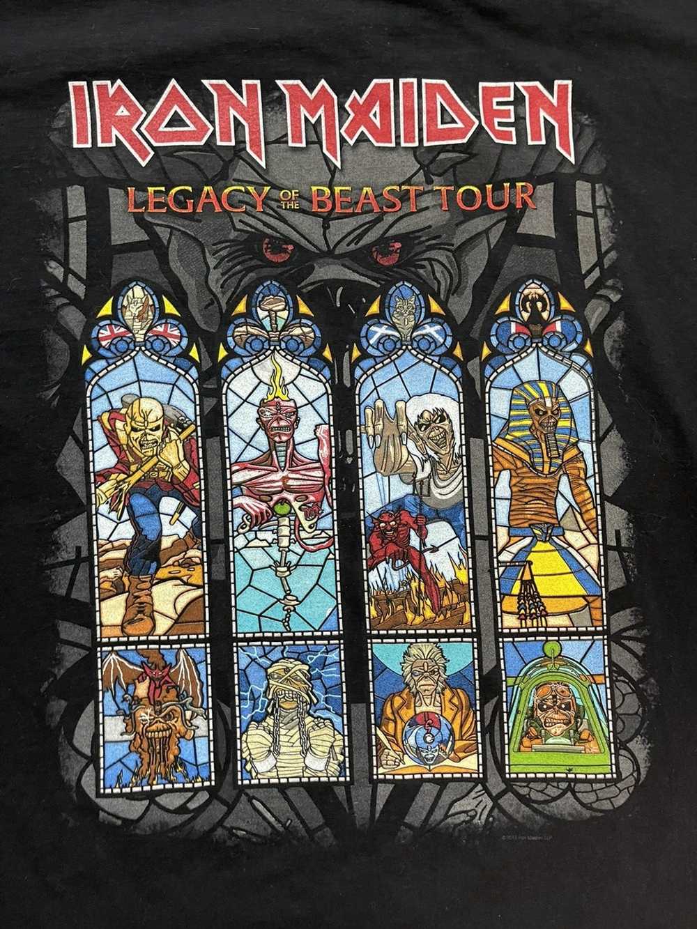 Band Tees × Iron Maiden × Tour Tee Iron Maiden of… - image 2