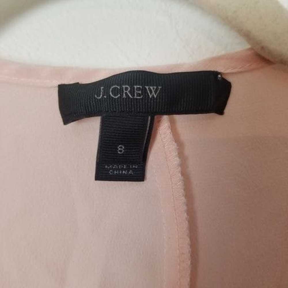 J.Crew J. Crew 8 Lace Trim 3/4 Sleeves Keyhole Ne… - image 5