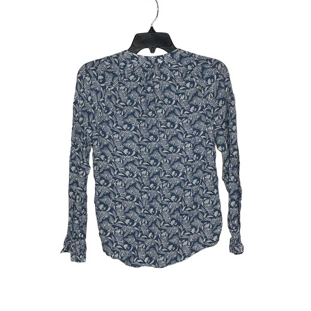 Boden Boden Shirt 2 Button Up Blue White Floral V… - image 8