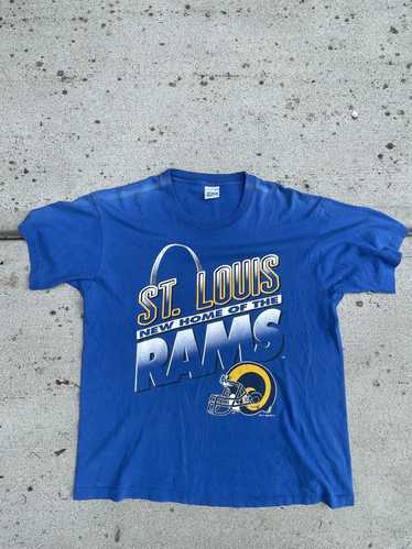 Vintage 90s St Louis Rams T-Shirt Medium NFL Football Salem USA Made