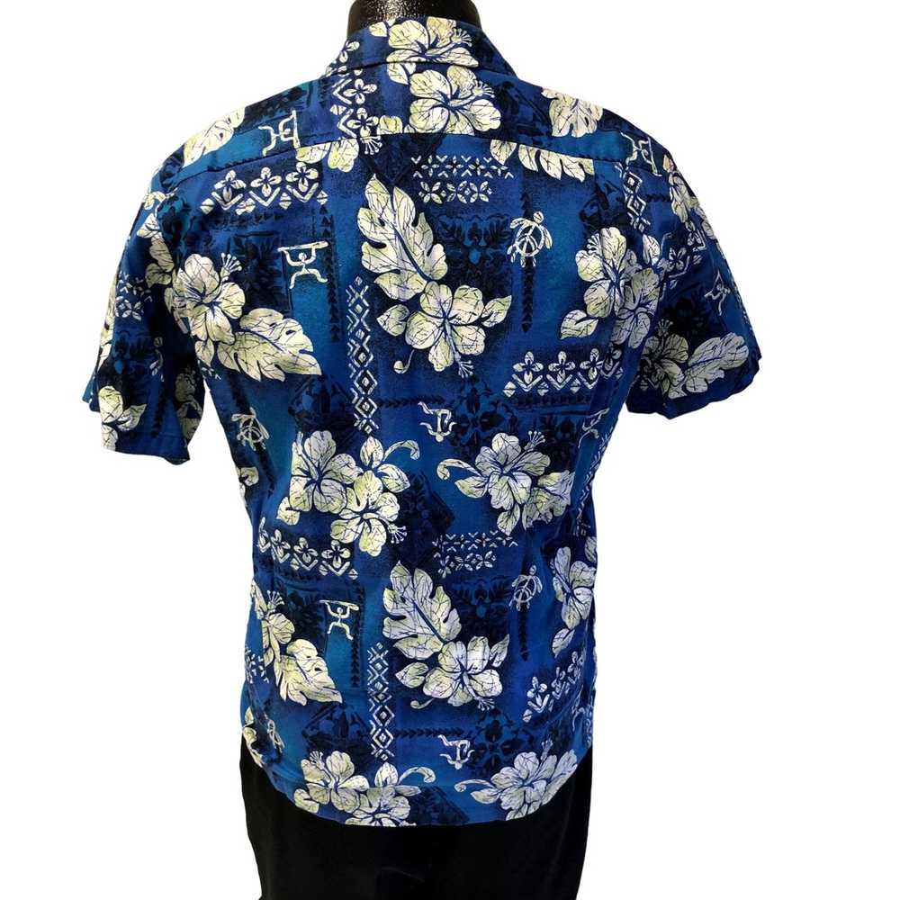 Unkwn 80's Hawaii FLORAL Savages Islands TURTLES … - image 2