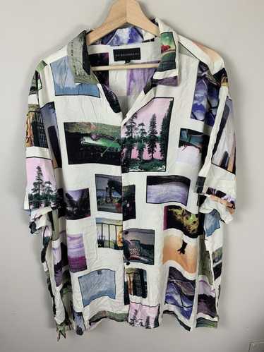 Vintage Vintage Summer Photo Button Up