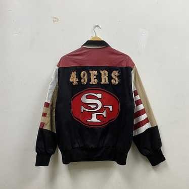 Vintage NFL Experience San Francisco 49ers Leather Jacket Size XL 1990s