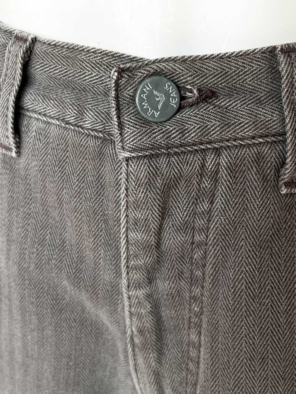 Armani Armani Jeans vintage denim shorts in grey - image 2