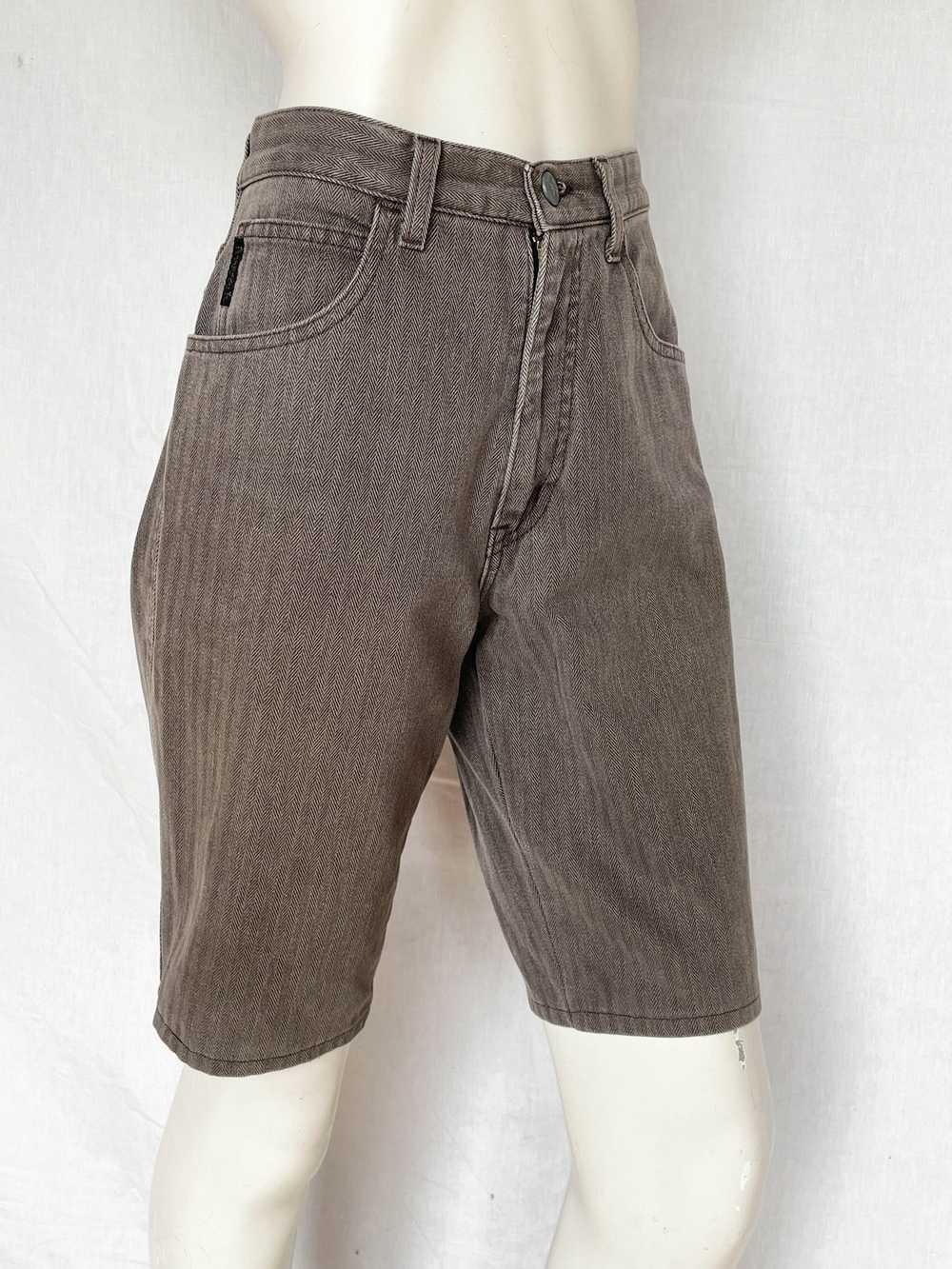 Armani Armani Jeans vintage denim shorts in grey - image 3