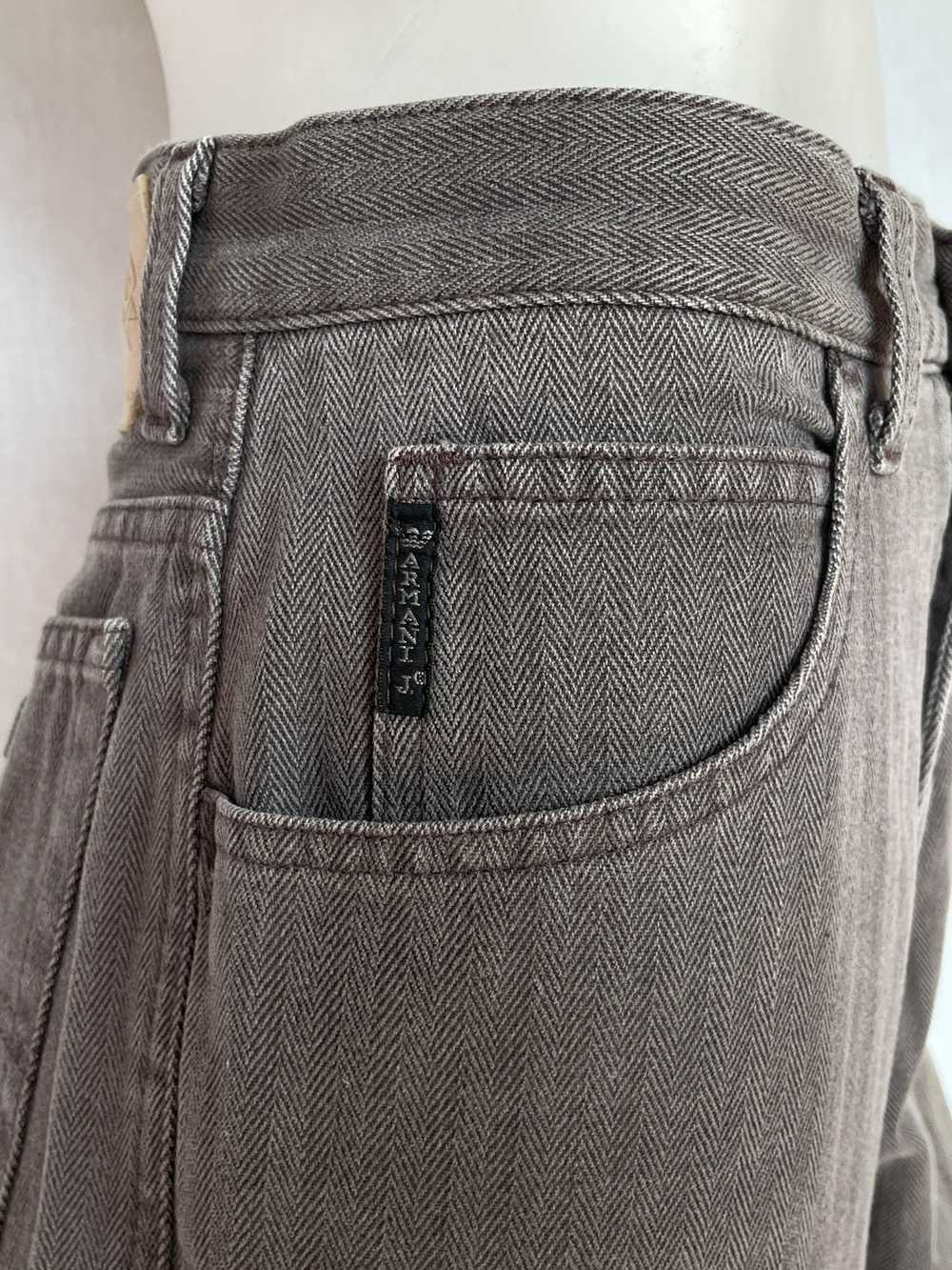 Armani Armani Jeans vintage denim shorts in grey - image 4