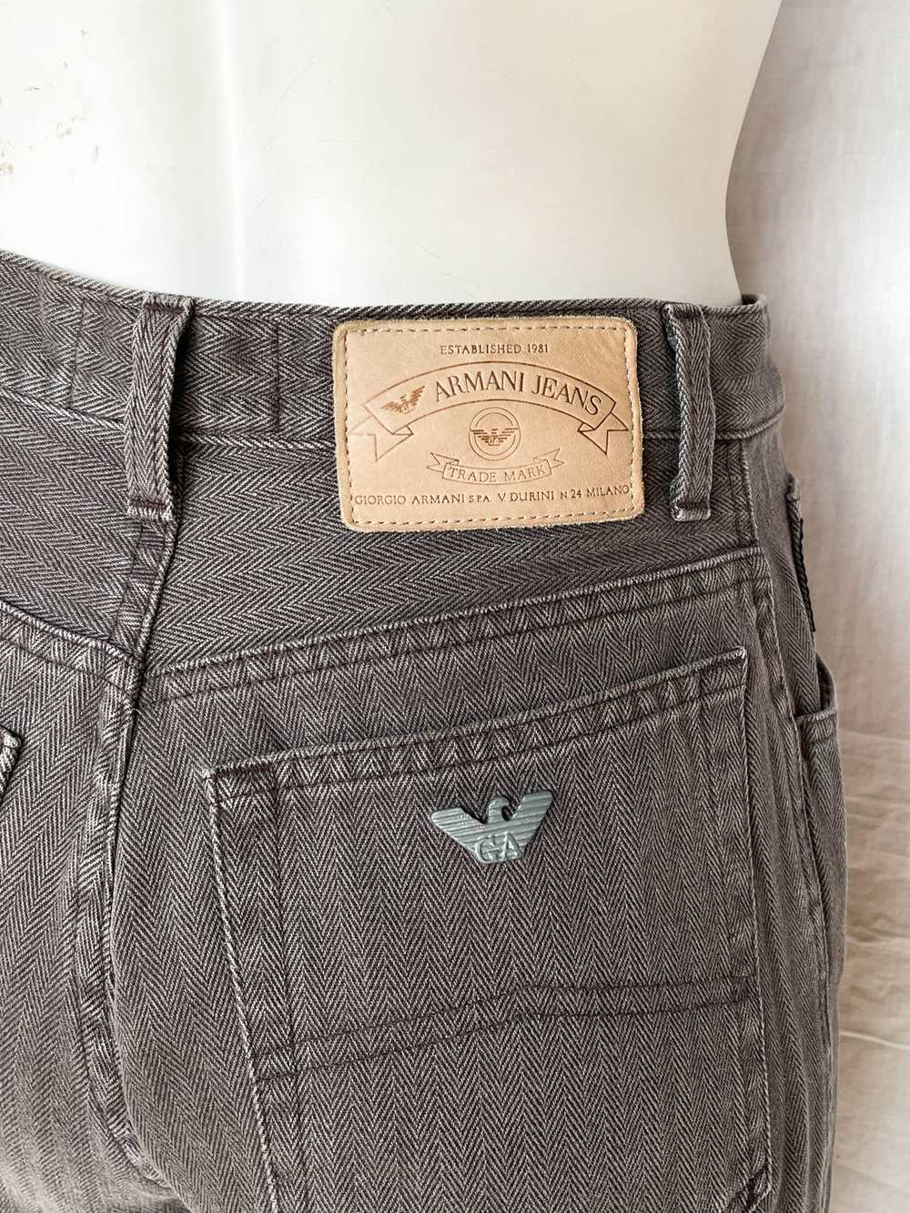 Armani Armani Jeans vintage denim shorts in grey - image 6