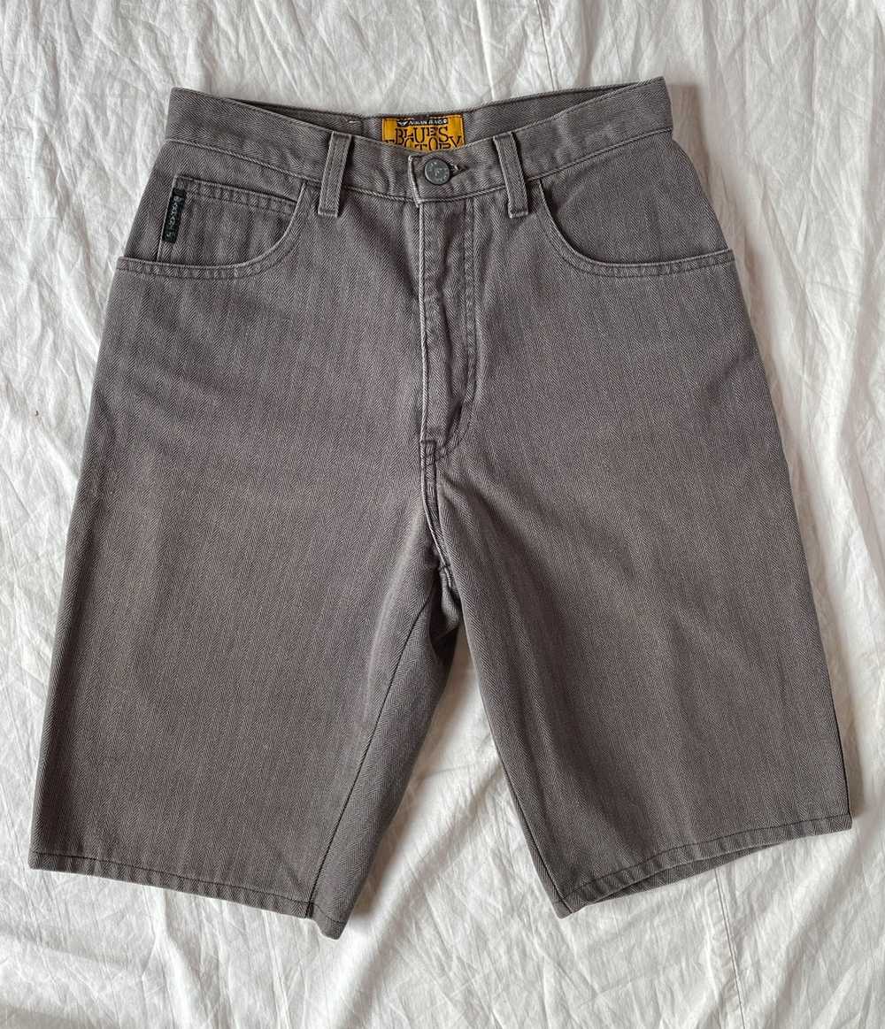 Armani Armani Jeans vintage denim shorts in grey - image 7