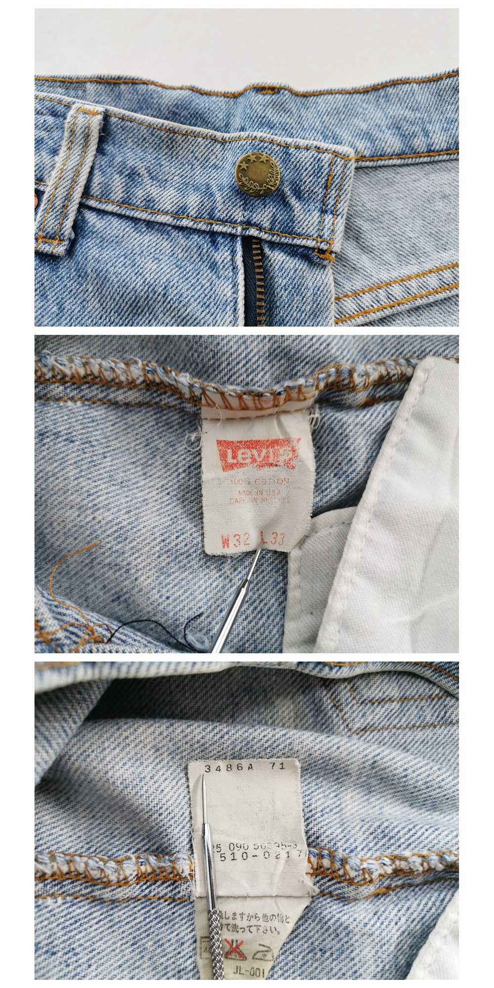 Levi's Distressed Vintage Levis Lot 510 Denim Mad… - image 9