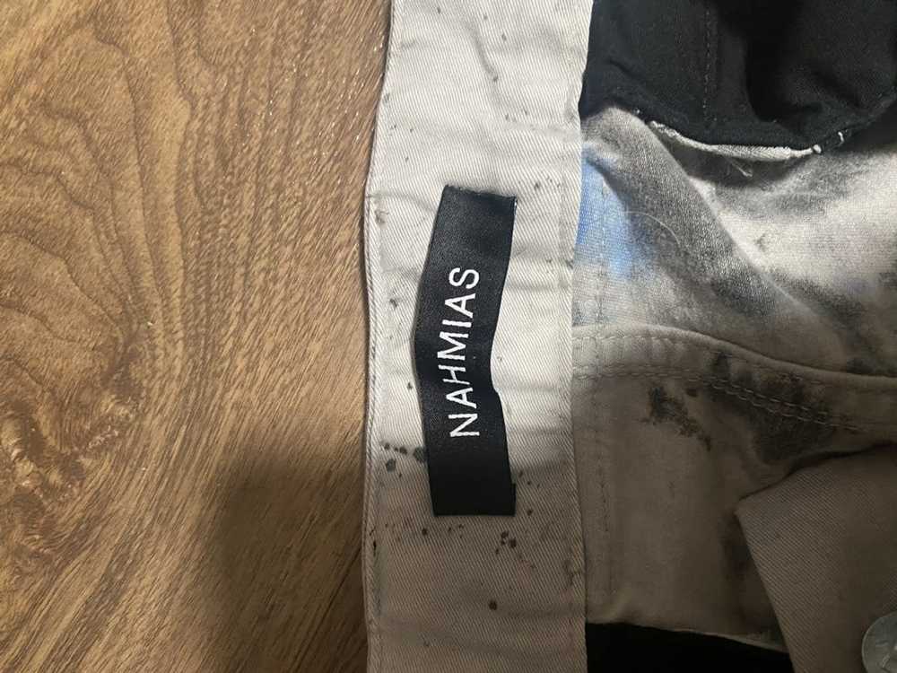 Nahmias Nahmias white marble cargo pants - image 4