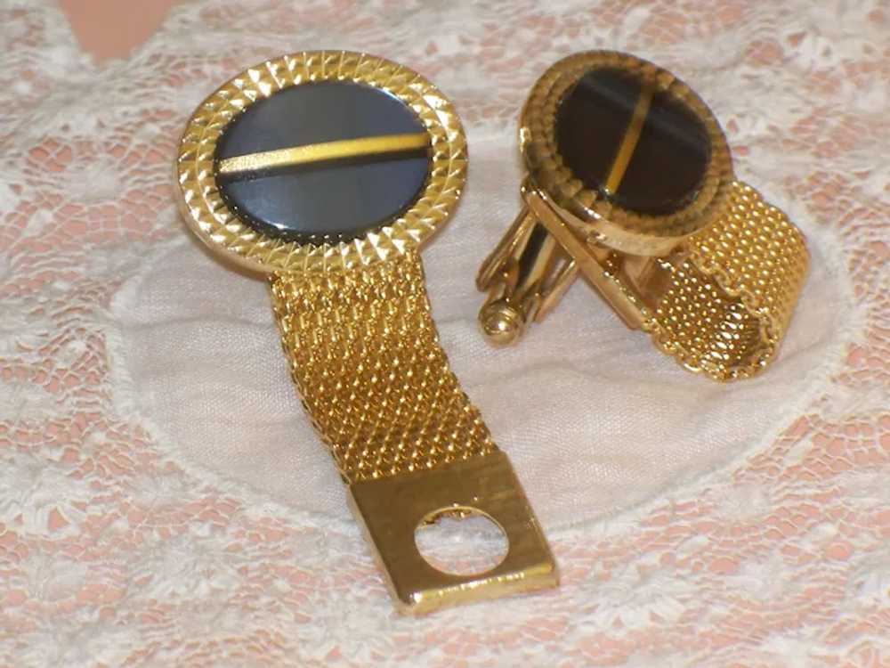 Vintage HICKOK Wrap Around Cufflinks & Tie Pin Se… - image 7