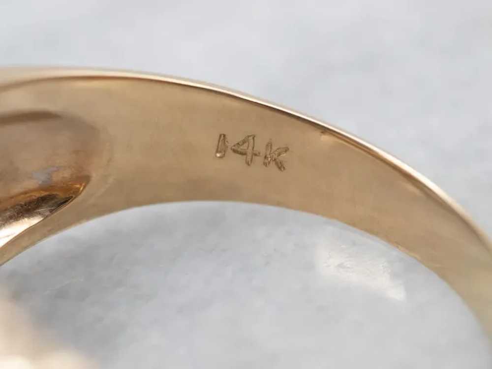Men's European Cut Diamond Solitaire Ring - image 2