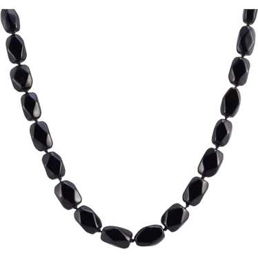 Black Onyx Bead Necklace