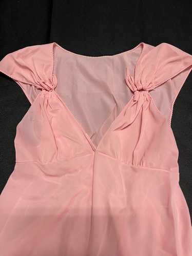 Vintage Pink Sheer Nightgown Long - image 1