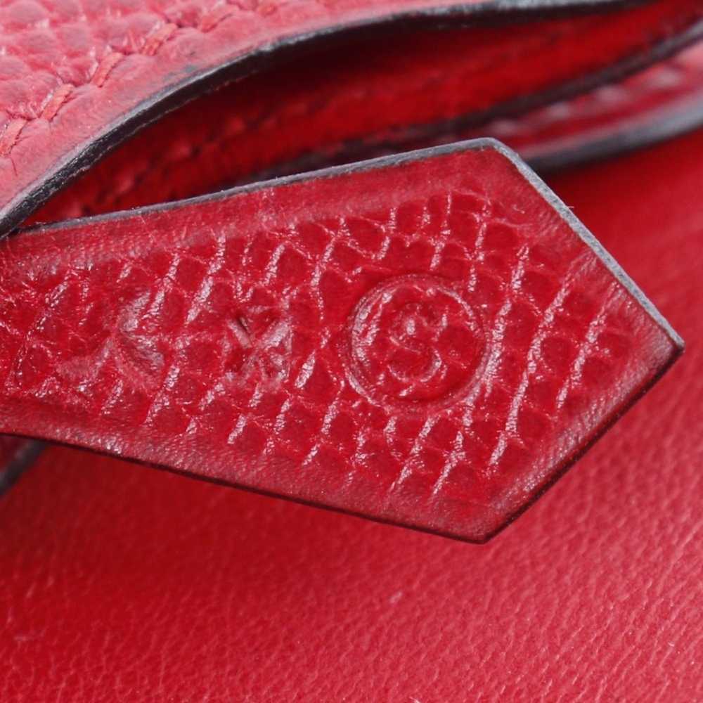 Hermes Hermes H Logo Vintage Vo Epsom Rouge Vif R… - image 10