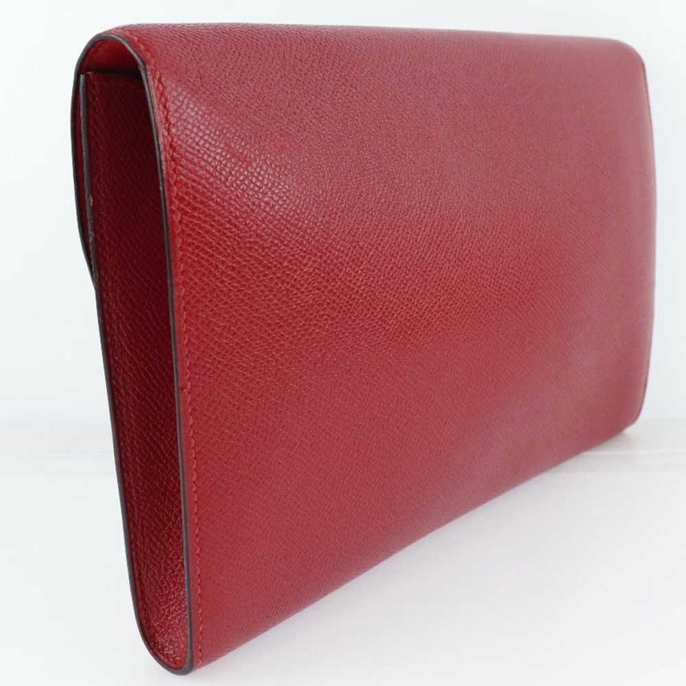 Hermes Hermes H Logo Vintage Vo Epsom Rouge Vif R… - image 3