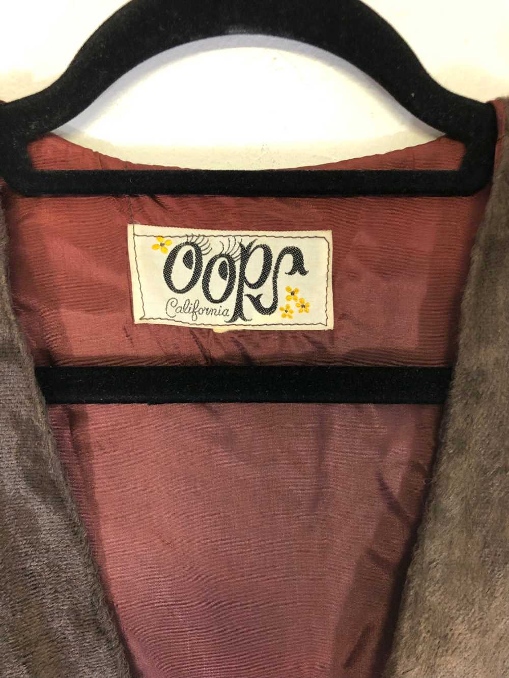 Oops California Brown Velvet Pants & Vest Set (2-… - image 3