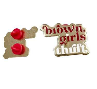 Brown Girls Thrift Pin - image 1