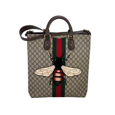 Gucci GG Monogram Bee Web Camera Bag