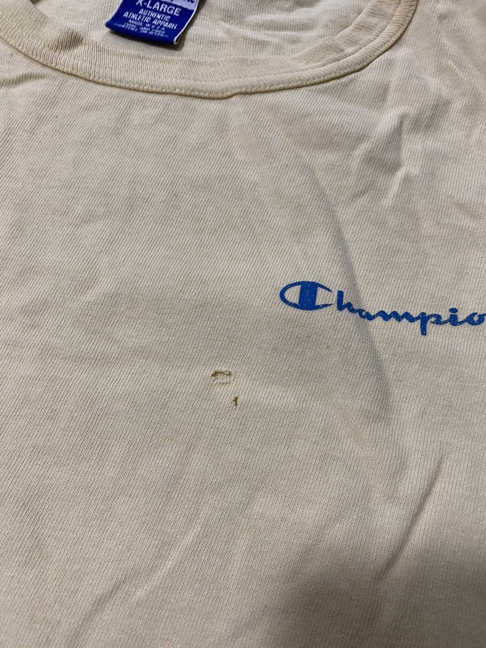 Champion × Made In Usa × Vintage Sun faded & Dist… - image 7