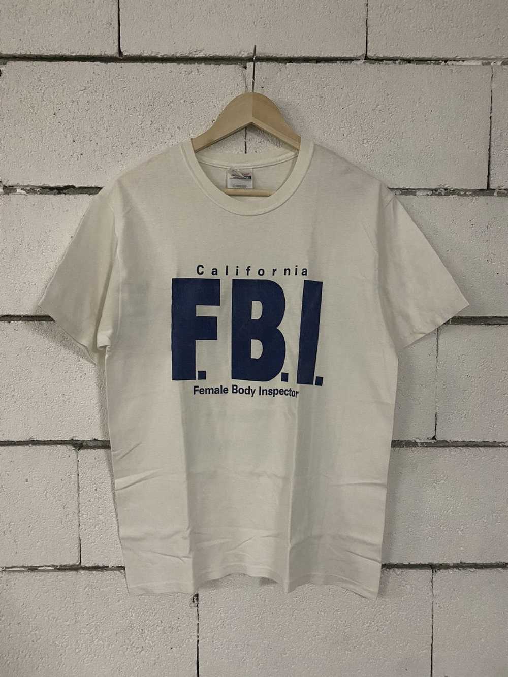 Vintage FBI female body inspector t shirt - image 1