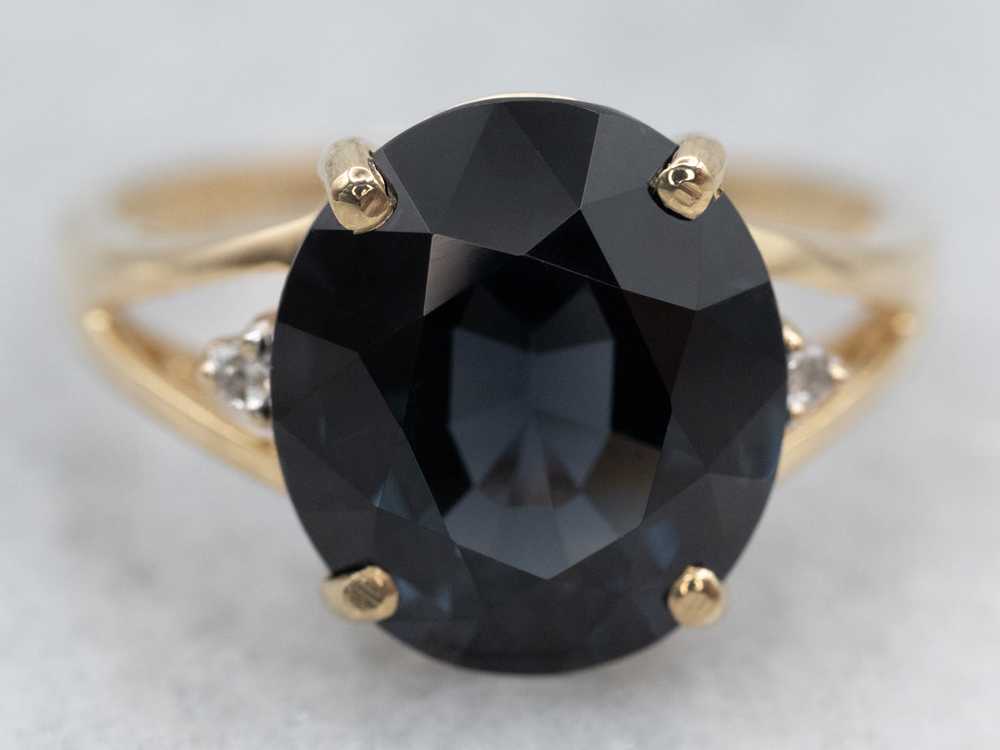 Spinel Diamond and Gold Ring - image 1