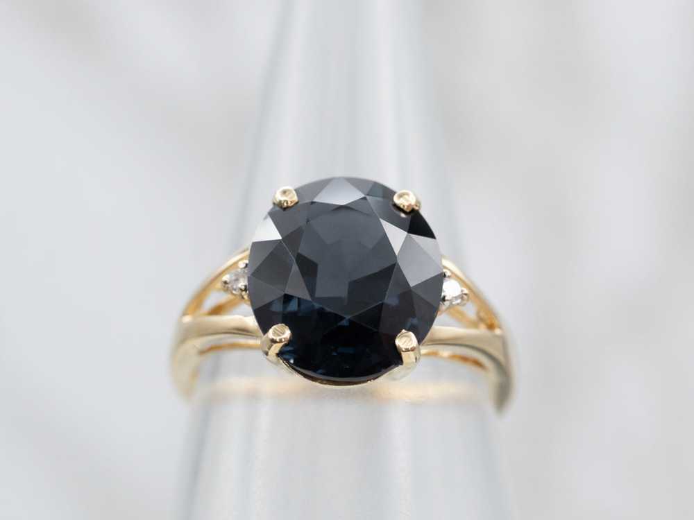Spinel Diamond and Gold Ring - image 4