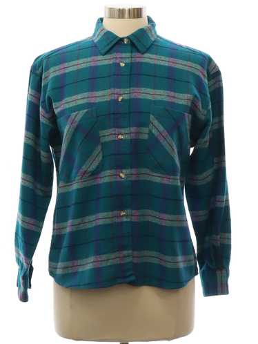 1980's REI Womens REI Wool Flannel Shirt