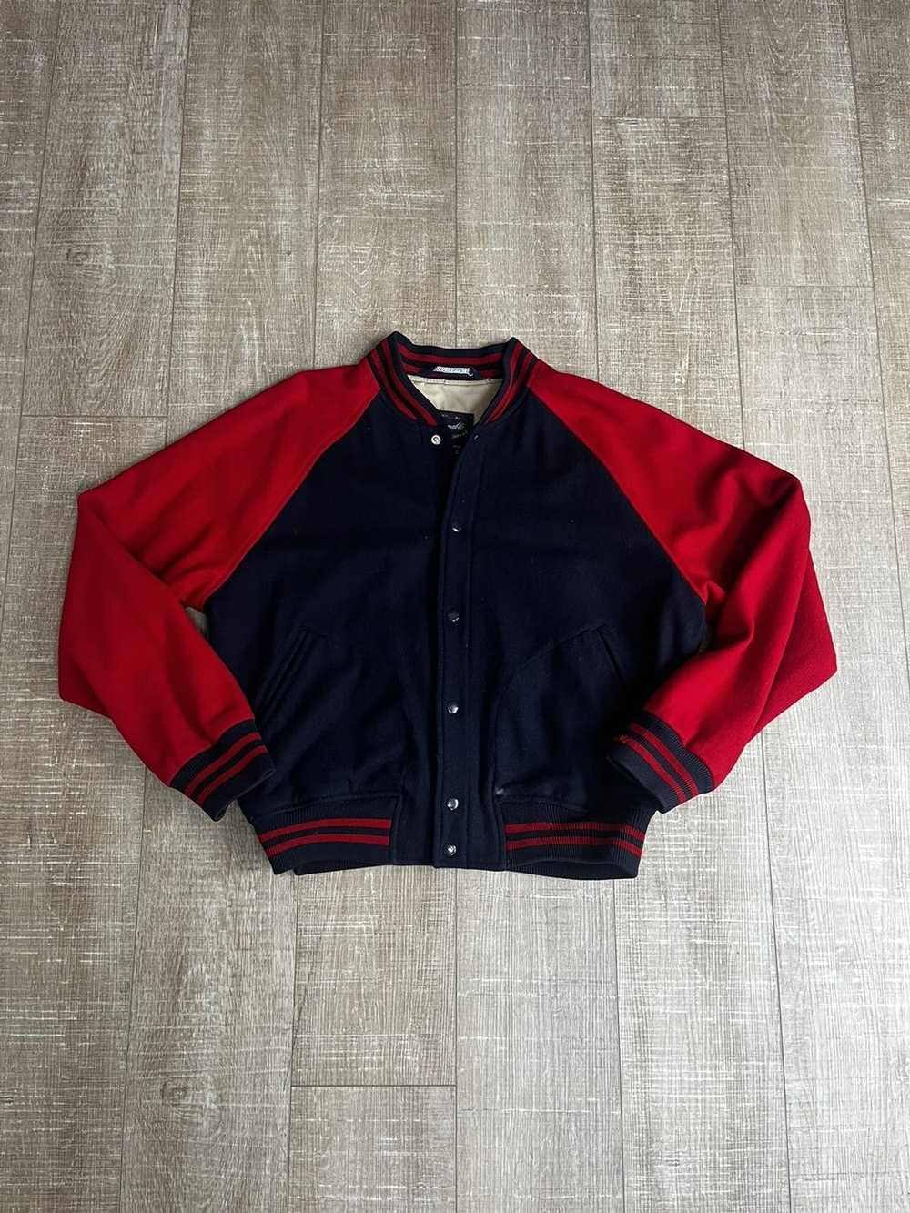 Faconnable × Vintage Faconnable Navy Red Wool Bom… - image 2