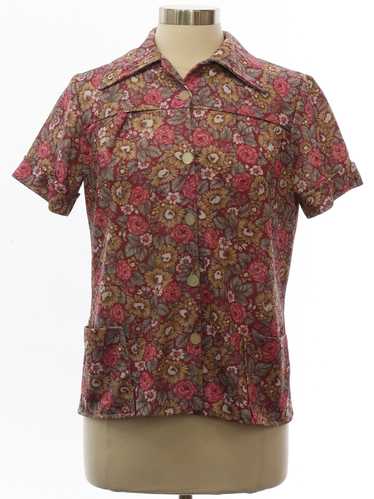 1970's Womens Brady Bunch Style Shirt