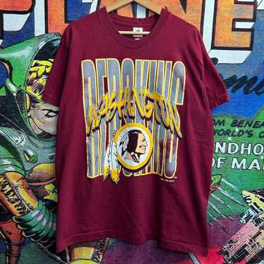 VINTAGE NFL LIQUID BLUE WASHINGTON REDSKINS TEE SHIRT SIZE XL