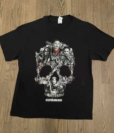 Walking Dead Heroes Skull Montage Rick Darryl Adult Mens T Tee Shirt 09-909