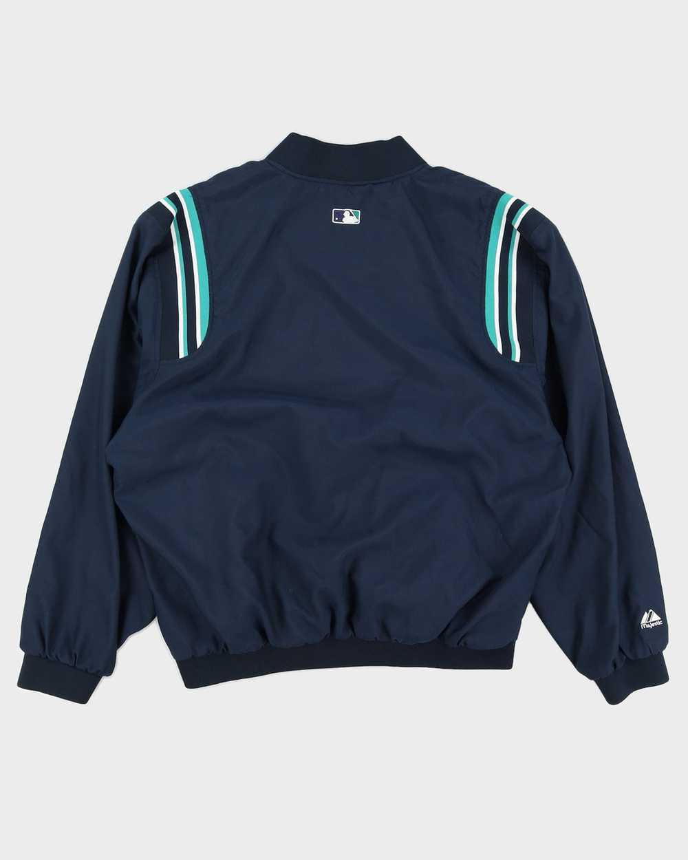 Majestic Athletics Seattle Mariners Quarter Zip N… - image 2