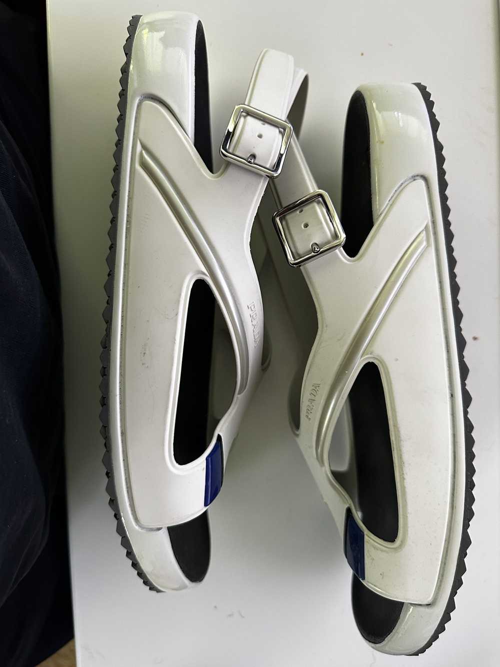 Prada Prada criss-cross rubber sandal - image 3