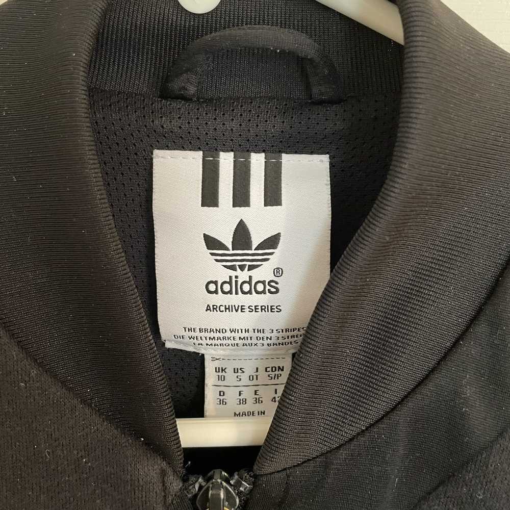 Adidas adidas black vintage archive series bomber… - image 3