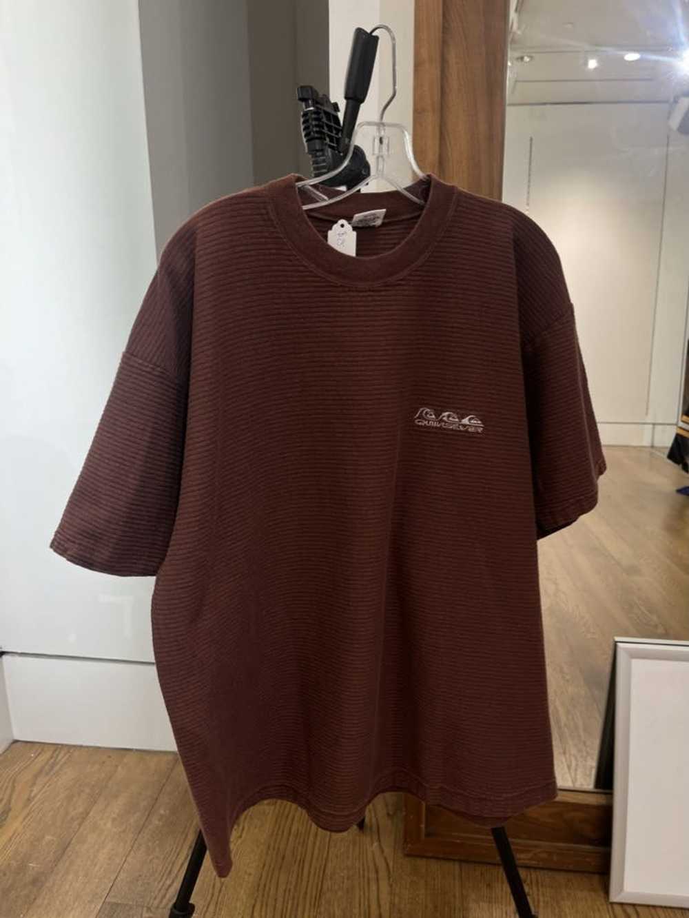 Quicksilver QuickSilver Burgundy Pleated T-Shirt - image 1