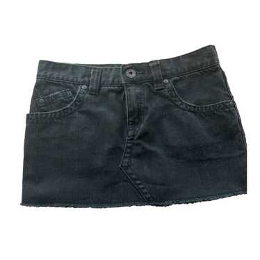 The Unbranded Brand Roxy Black Denim Raw Hem Mini… - image 1