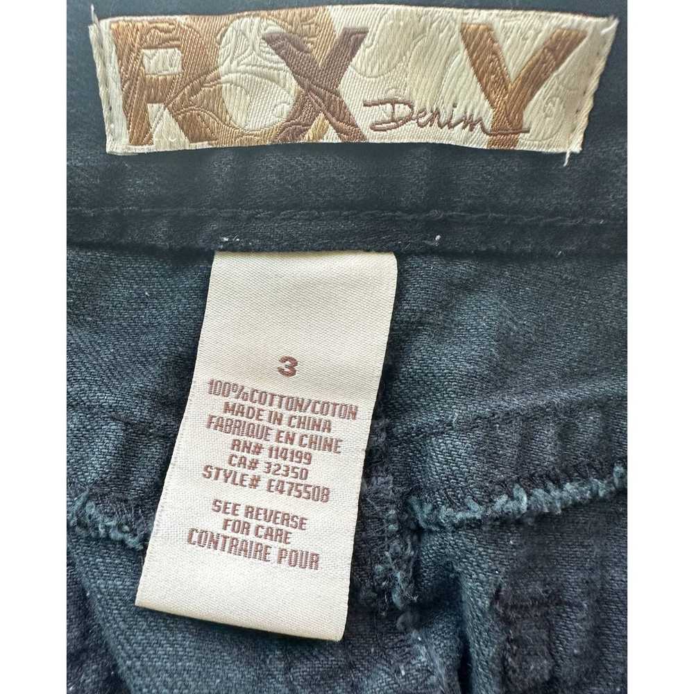 The Unbranded Brand Roxy Black Denim Raw Hem Mini… - image 3