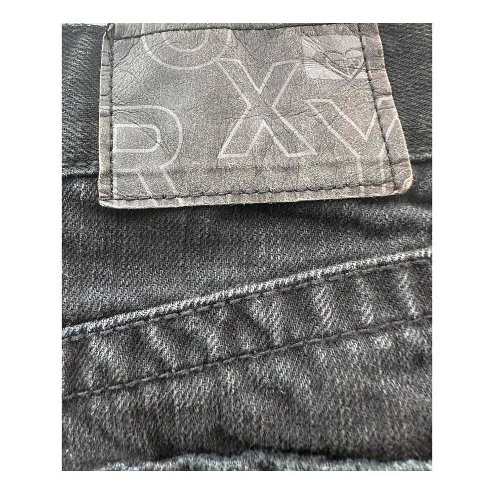 The Unbranded Brand Roxy Black Denim Raw Hem Mini… - image 4