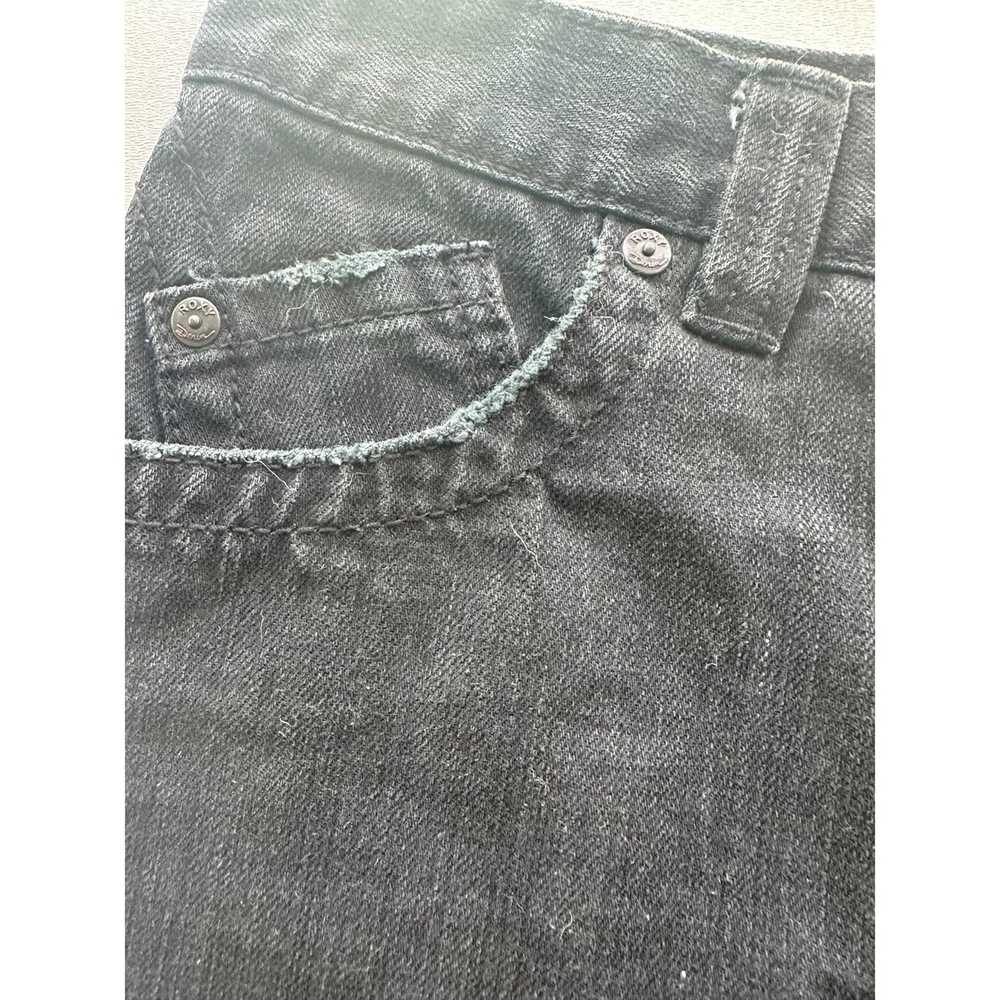 The Unbranded Brand Roxy Black Denim Raw Hem Mini… - image 6