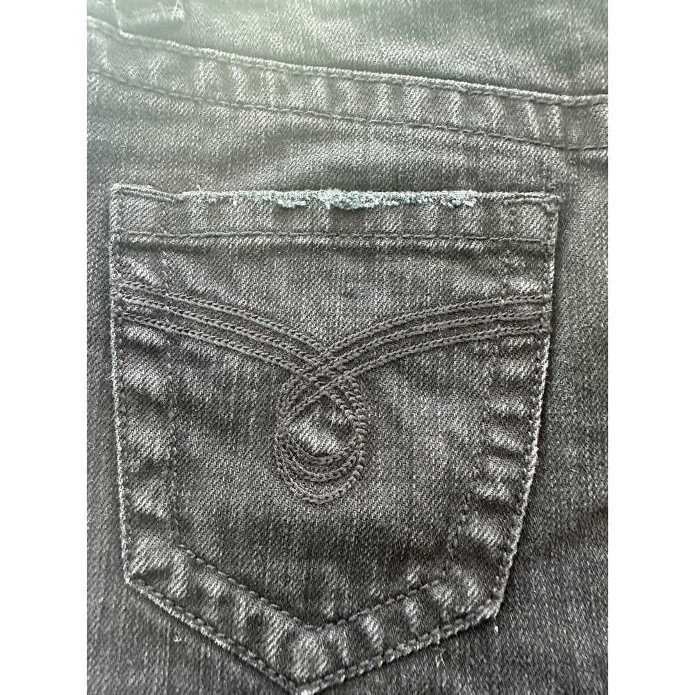 The Unbranded Brand Roxy Black Denim Raw Hem Mini… - image 7