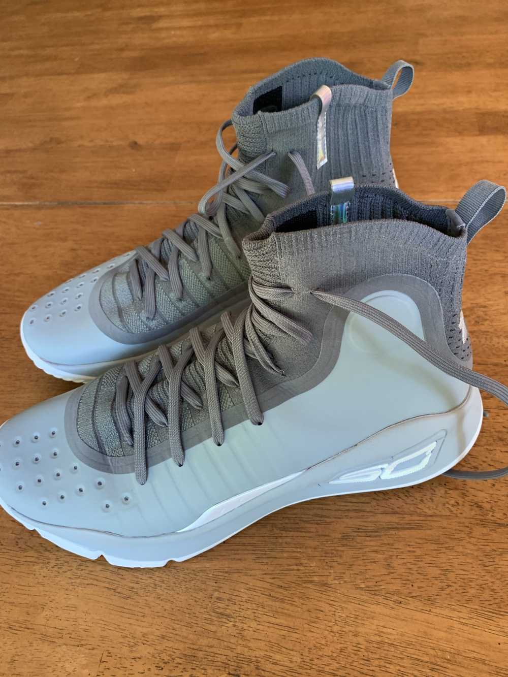 Under Armour Curry 4 more buckets overcast gray - image 1