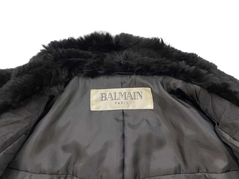 Balmain × Designer × Luxury Balmain Paris fur bla… - image 7