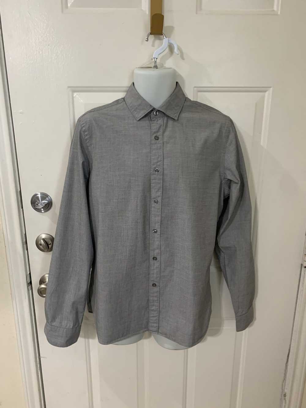 Bloomingdales Men Store Spread collar dress shirt… - image 1