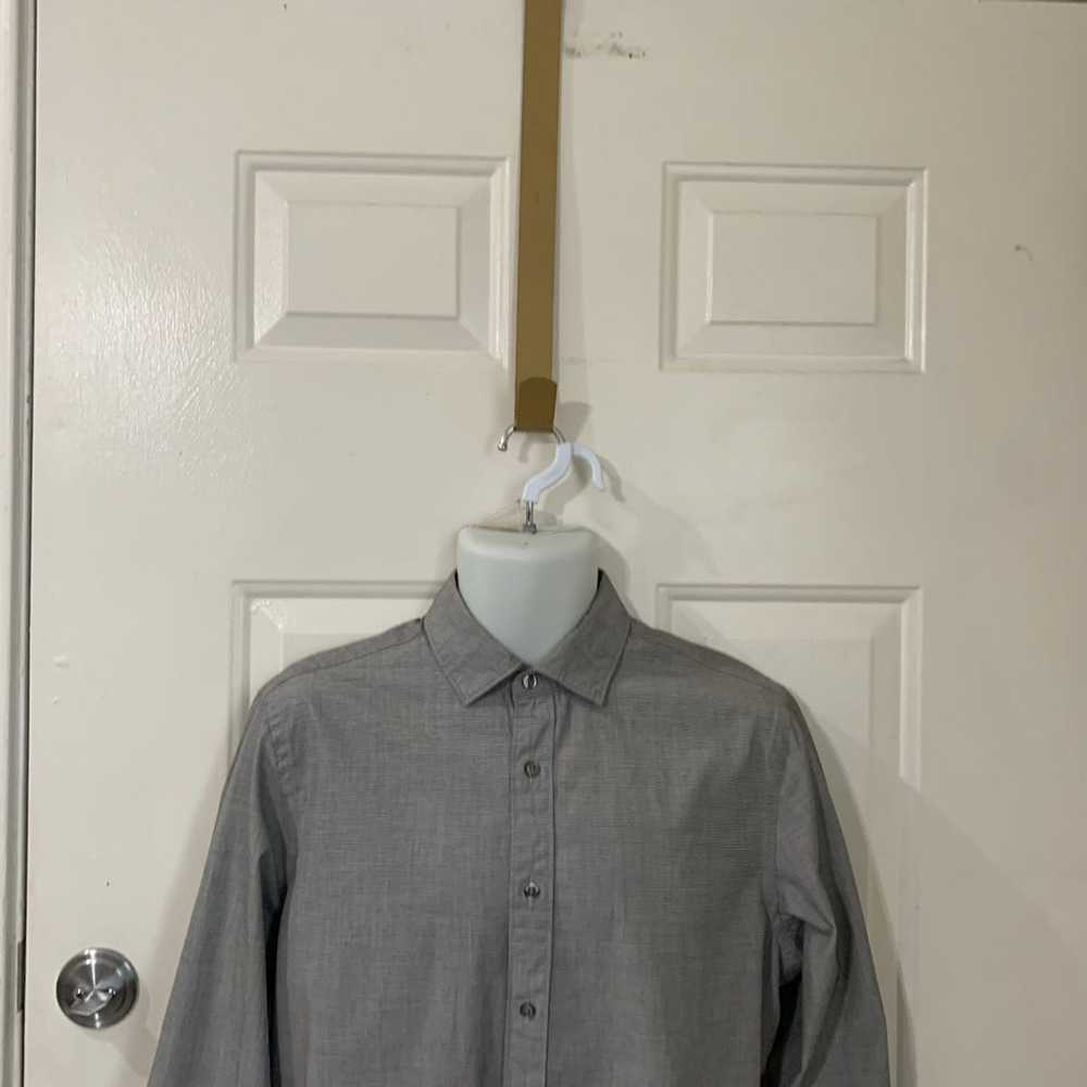 Bloomingdales Men Store Spread collar dress shirt… - image 3