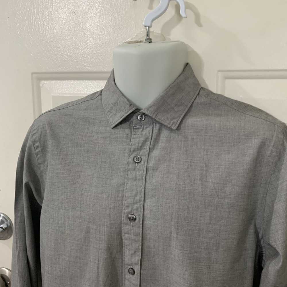Bloomingdales Men Store Spread collar dress shirt… - image 6