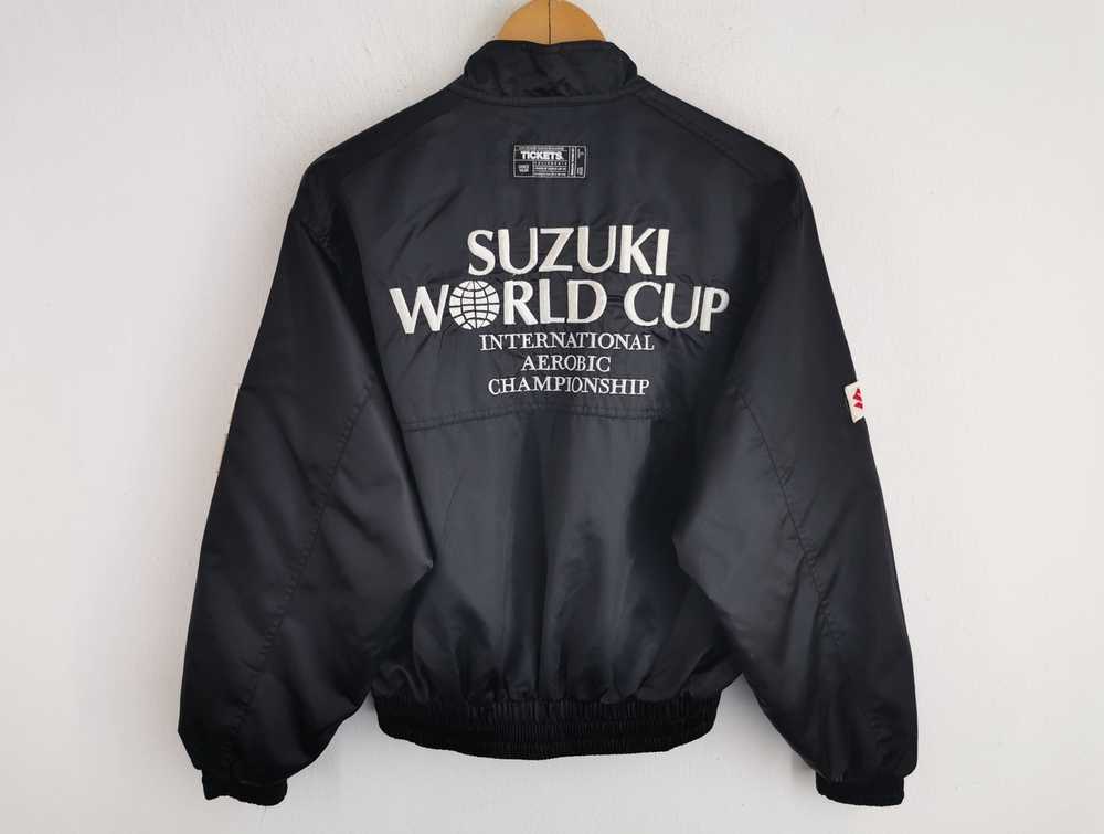 Mizuno Vintage 90s Mizuno Suzuki World Cup Bomber… - image 2