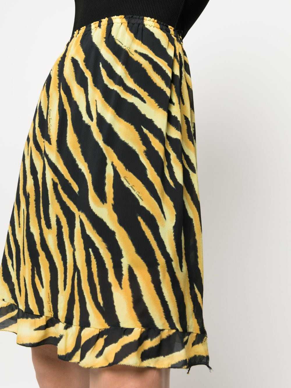 Versace Pre-Owned 2000s tiger stripe-print skirt … - image 5